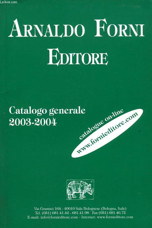 ARNOLDO FORNI EDITORE, CATALOGO GENERALE 2003-2004