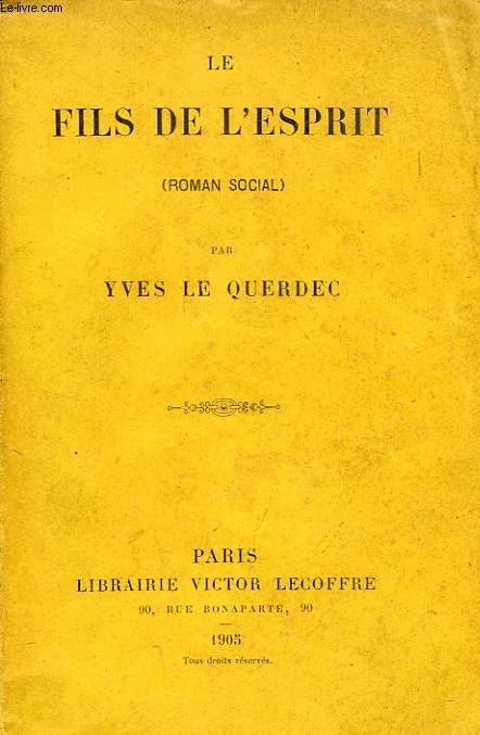 LE FILS DE L'ESPRIT (ROMAN SOCIAL)