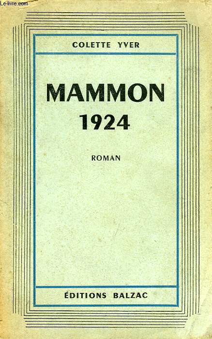 MAMMON, 1924