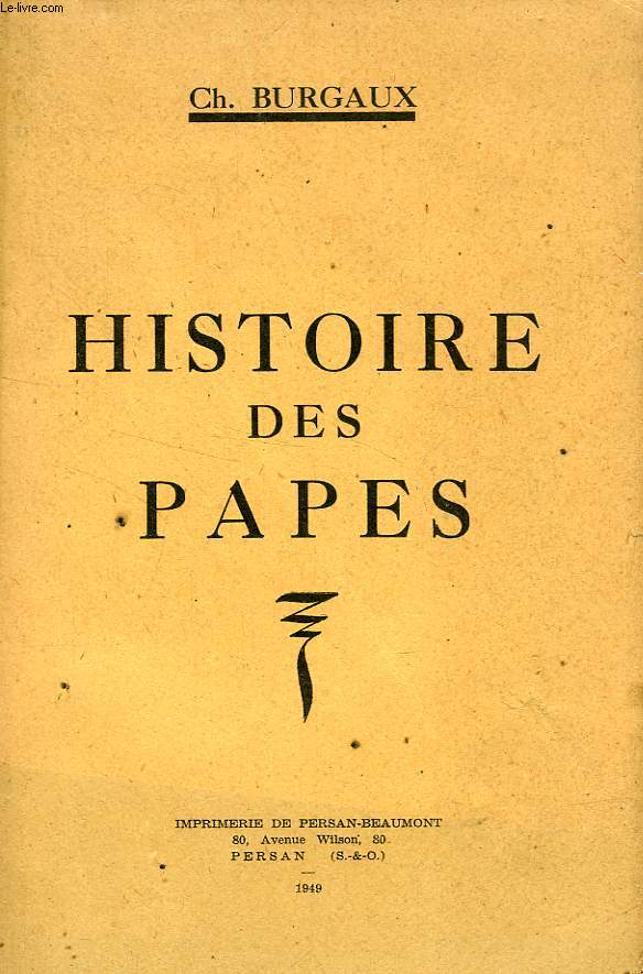 HISTOIRE DES PAPES