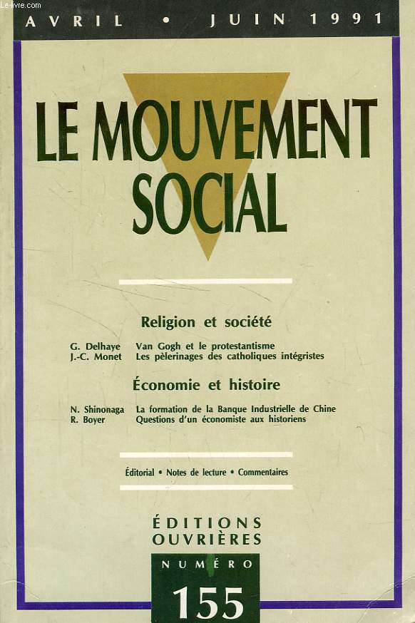 LE MOUVEMENT SOCIAL, N 155, AVRIL-JUIN 1991