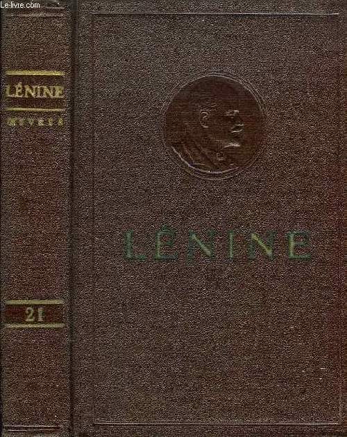 OEUVRES, TOME 21, AOUT 1914 - DEC. 1915