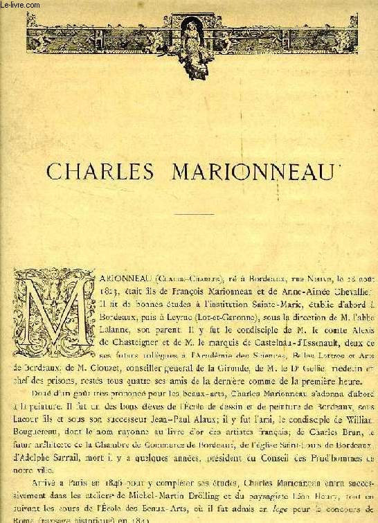 CHARLES MARIONNEAU