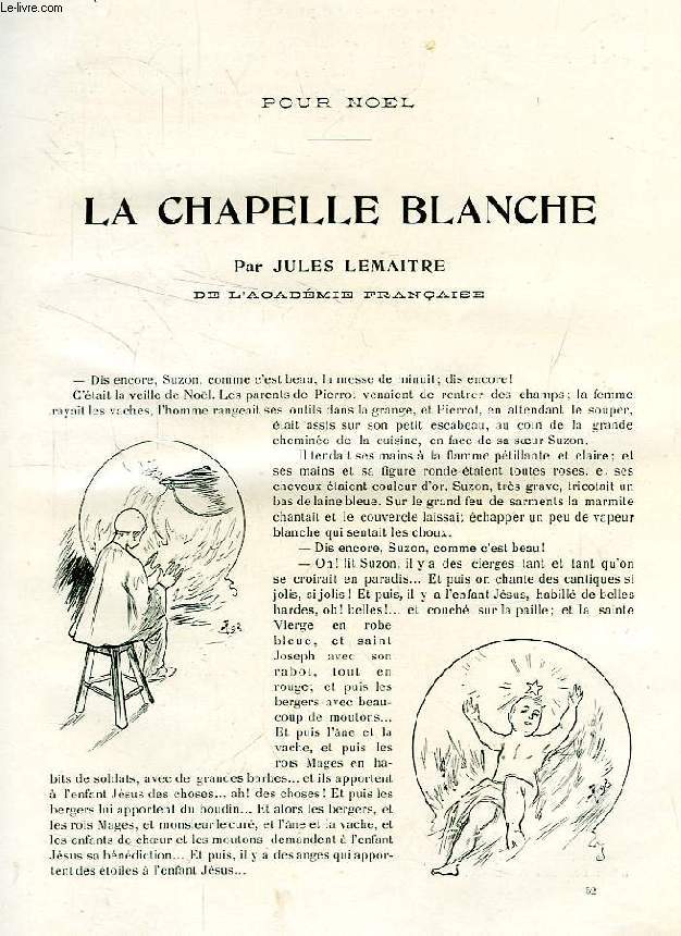 REVUE DE PARIS (EXTRAIT), LA CHAPELLE BLANCHE