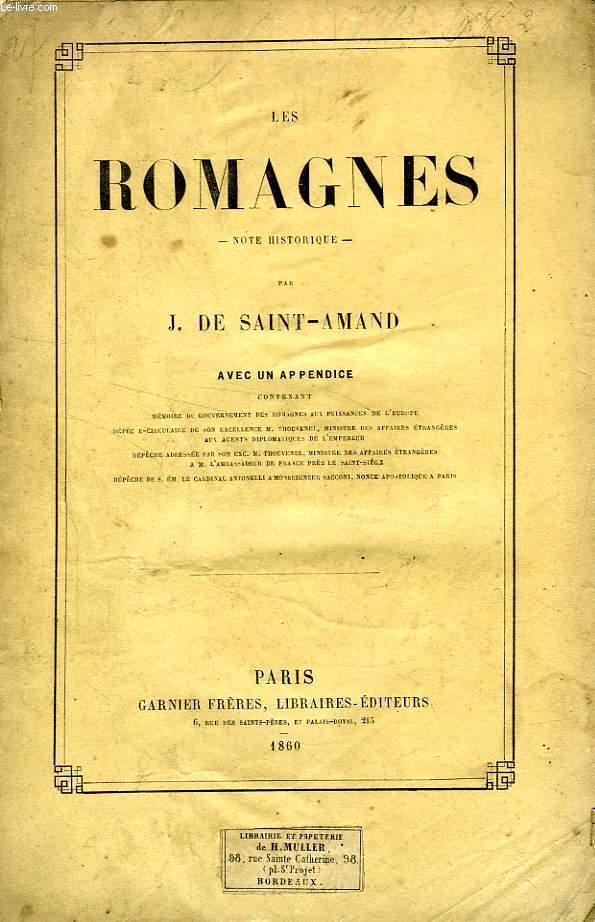 LES ROMAGNES, NOTE HISTORIQUE