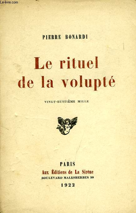 LE RITUEL DE LA VOLUPTE
