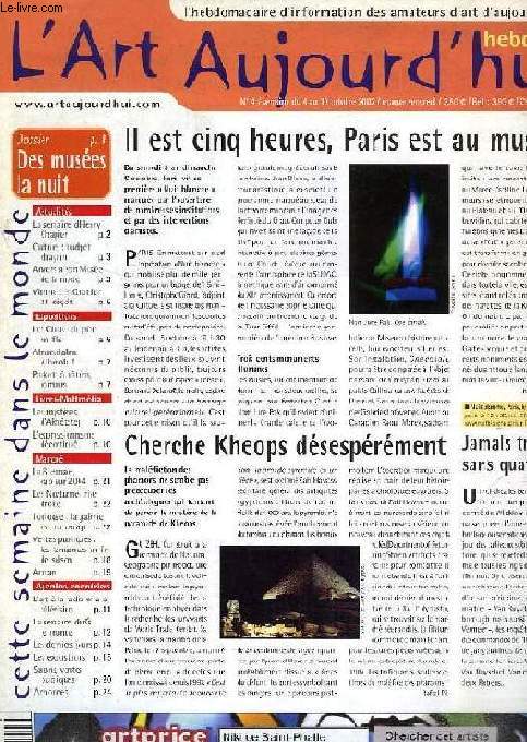 L'ART AUJOURD'HUI HEBDO, N 4, OCT. 2002