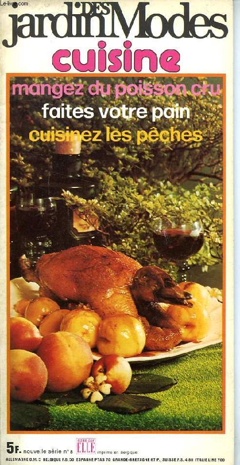 JARDIN DES MODES, CUISINE, NOUVELLE SERIE, N 8, JUIN 1974