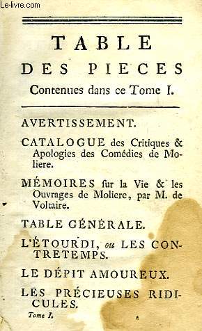 PIECES (SANS TITRE), TOME I