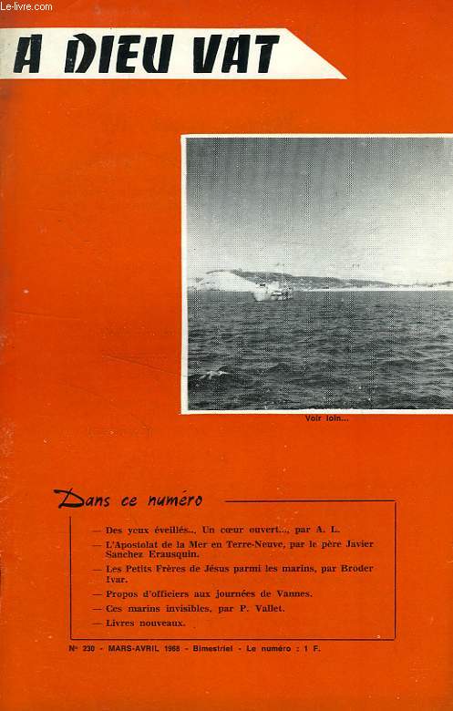 A DIEU VAT, N 230, MARS-AVRIL 1968