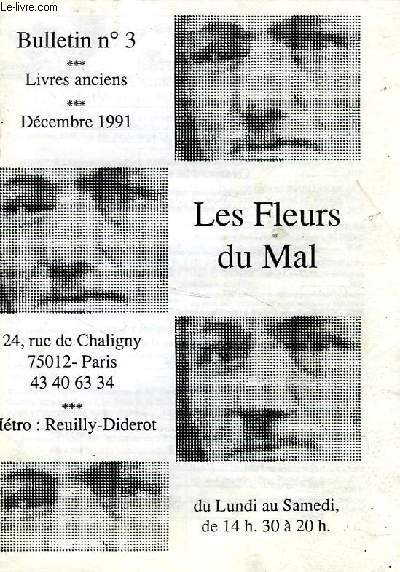 LES FLEURS DU MAL, N 3, DEC. 1991 (CATALOGUE)