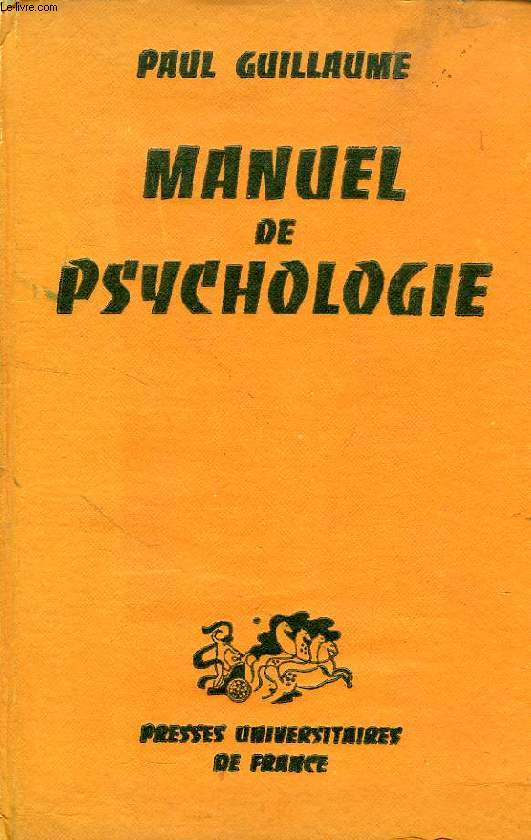 MANUEL DE PSYCHOLOGIE