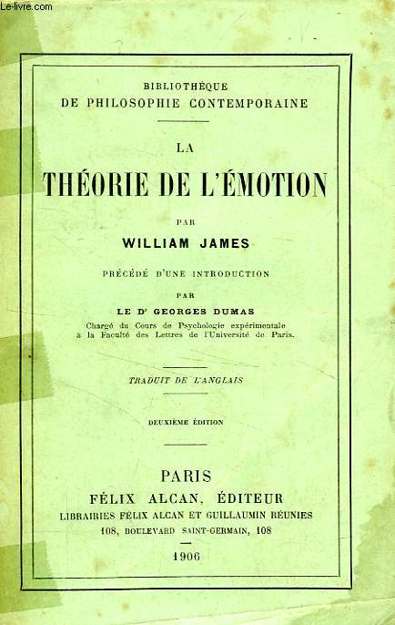 LA THEORIE DE L'EMOTION