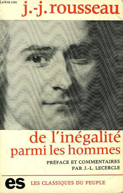 DISCOURS SUR L'ORIGINE ET LES FONDEMENTS DE L'INEGALITE PARMI LES HOMMES