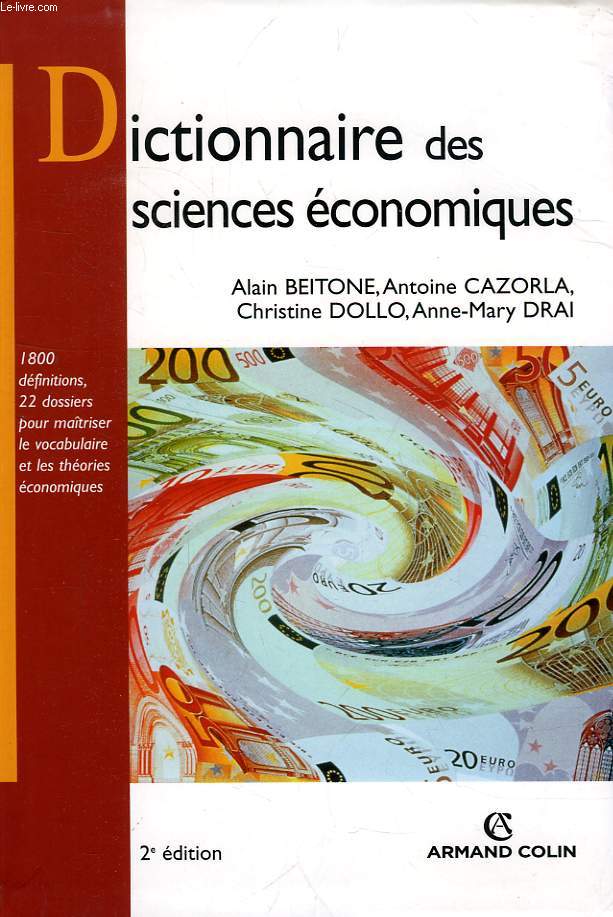 DICTIONNAIRE DES SCIENCES ECONOMIQUES