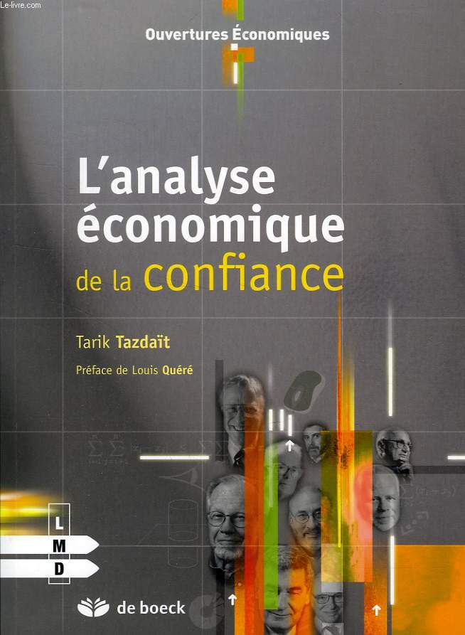 L'ANALYSE ECONOMIQUE DE LA CONFIANCE