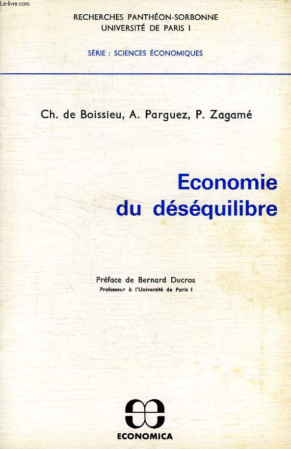 ECONOMIE DU DESEQUILIBRE