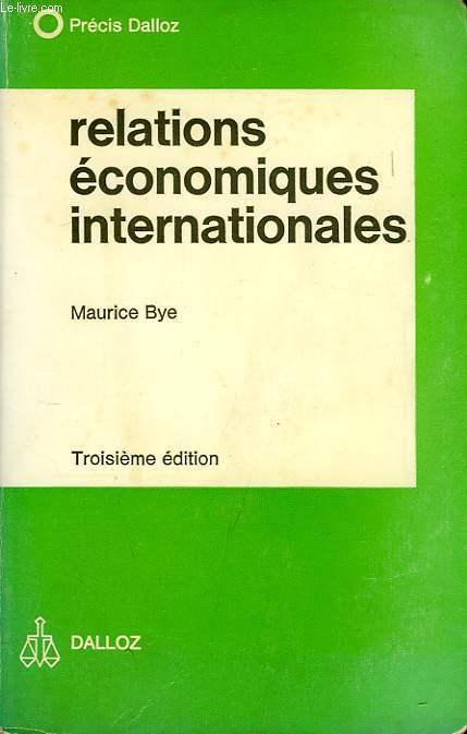 RELATIONS ECONOMIQUES INTERNATIONALES