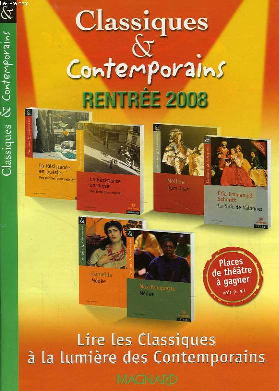 CLASSIQUES & CONTEMPORAINS, RENTREE 2008 (CATALOGUE)