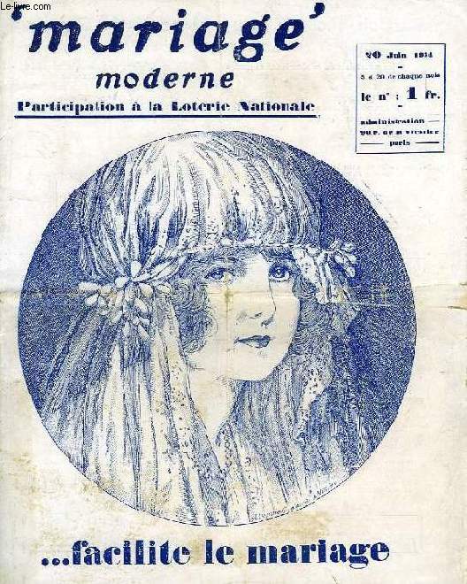 'MARIAGE' MODERNE, 20 JUIN 1934