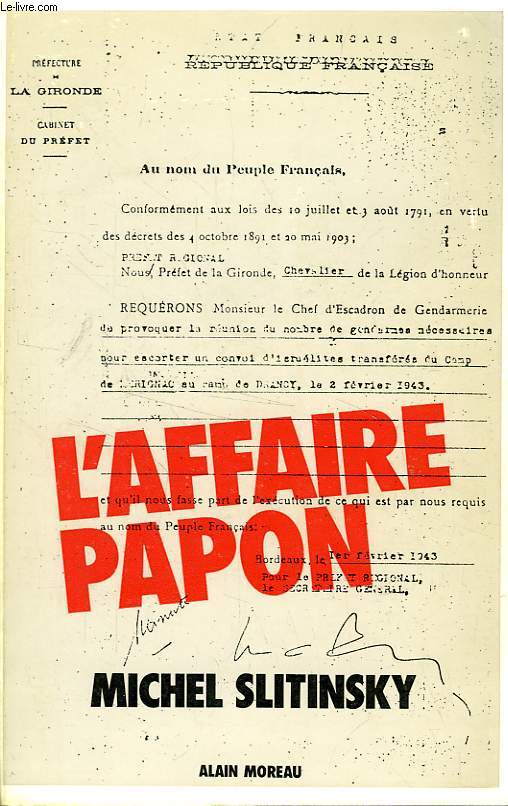 L'AFFAIRE PAPON