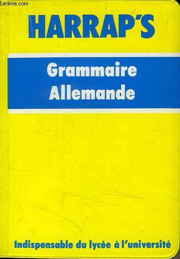 HARRAP'S GRAMMAIRE ALLEMANDE