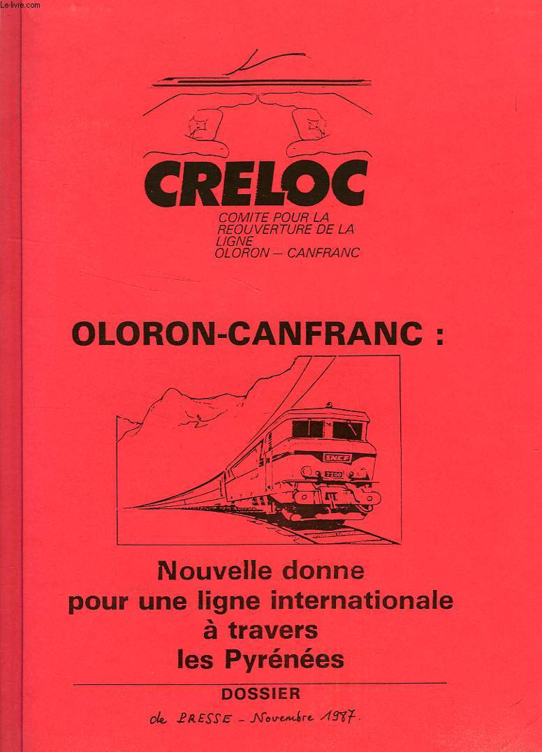 CRELOC, DOSSIER DE PRESSE, NOV. 1987