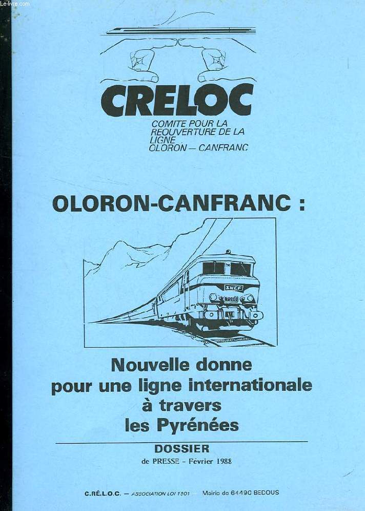 CRELOC, DOSSIER DE PRESSE, FEV. 1988