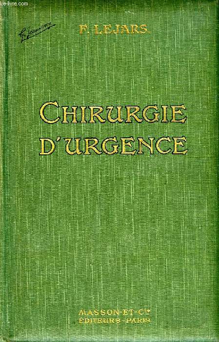 TRAITE DE CHIRURGIE D'URGENCE