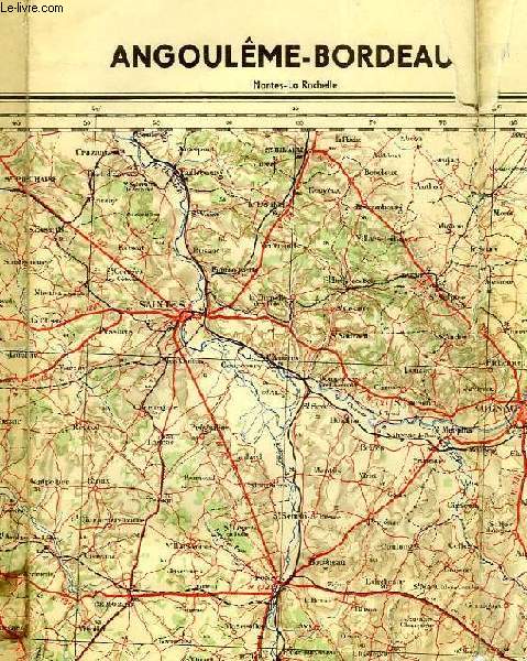 ANGOULEME-BORDEAUX, FRANKREICH 1:200 000 ZUSAMMENDRUCK, SONDERAUSGABE Nr. 1