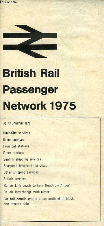 BRITISH RAIL PASSENGER NETWORK 1975