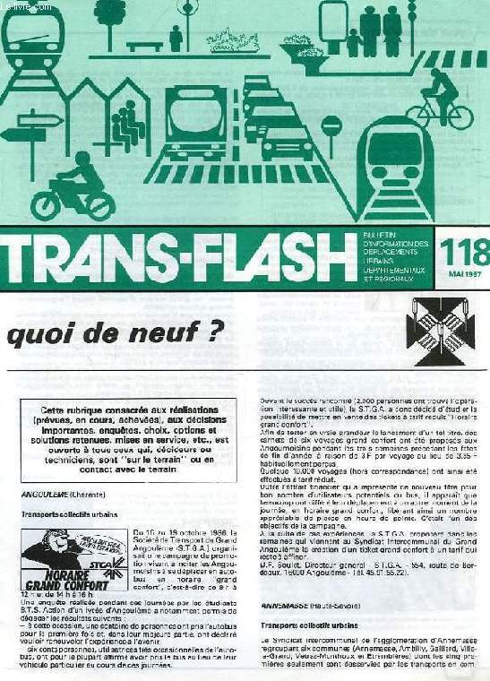 TRANS-FLASH, N 118, MAI 1987