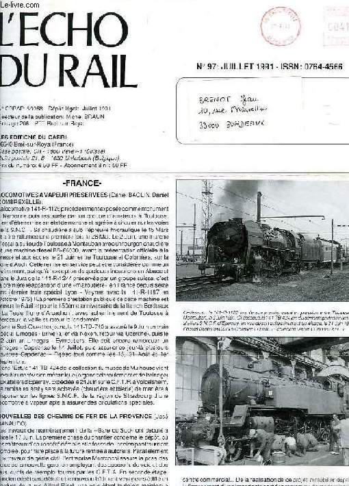 L'ECHO DU RAIL, N 97, JUILLET 1991