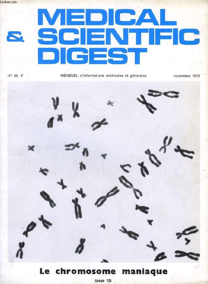 MEDICAL & SCIENTIFIC DIGEST, N 35, NOV. 1972