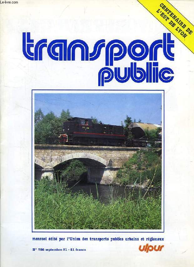 TRANSPORT PUBLIC, N 786, SEPT. 1981