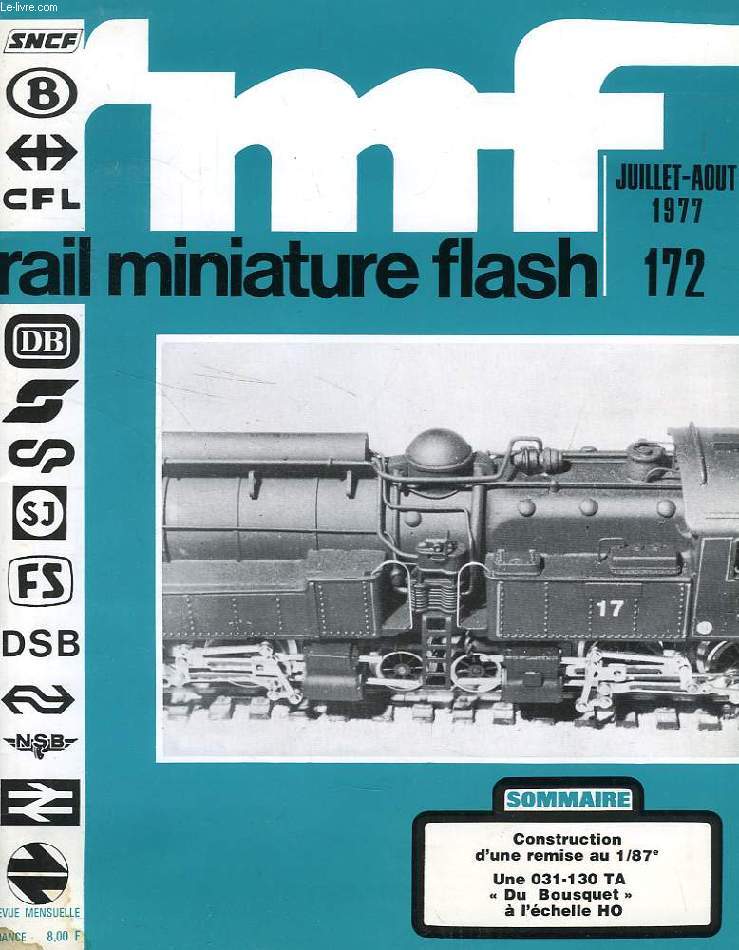 RMF, RAIL MINIATURE FLASH, N 172, JUILLET-AOUT 1977