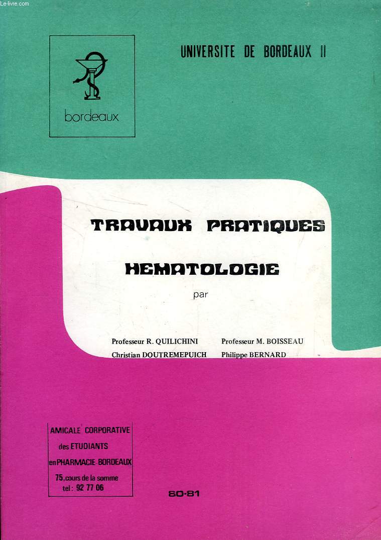 TRAVAUX PRATIQUES HEMATOLOGIE