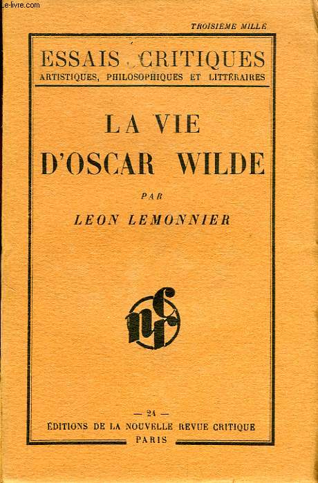 LA VIE D'OSCAR WILDE