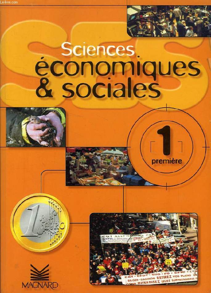 SCIENCES ECONOMIQUES ET SOCIALES, 1re
