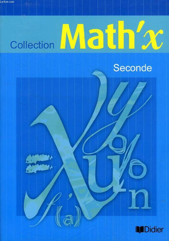 MATH'X, SECONDE