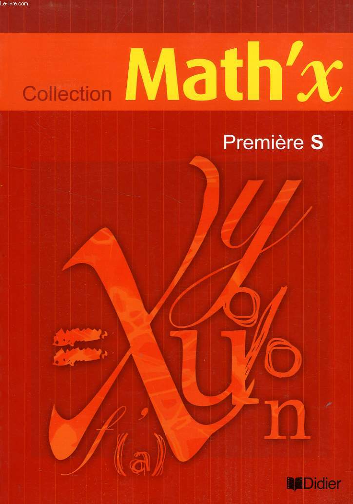 MATH'X, 1re S