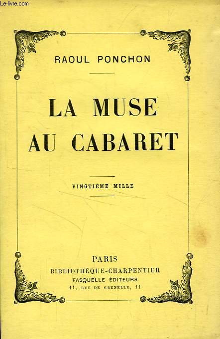 LA MUSE AU CABARET