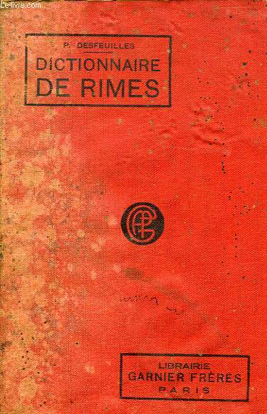 DICTIONNAIRE DE RIMES