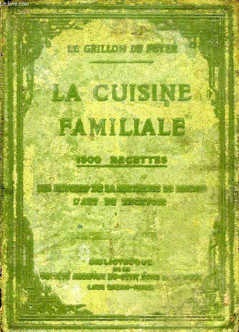 LA CUISINE FAMILIALE