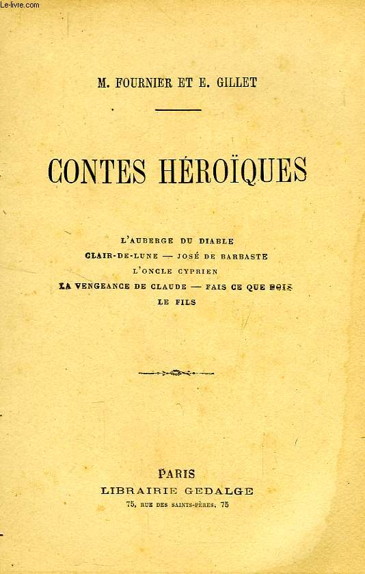 CONTES HEROIQUES