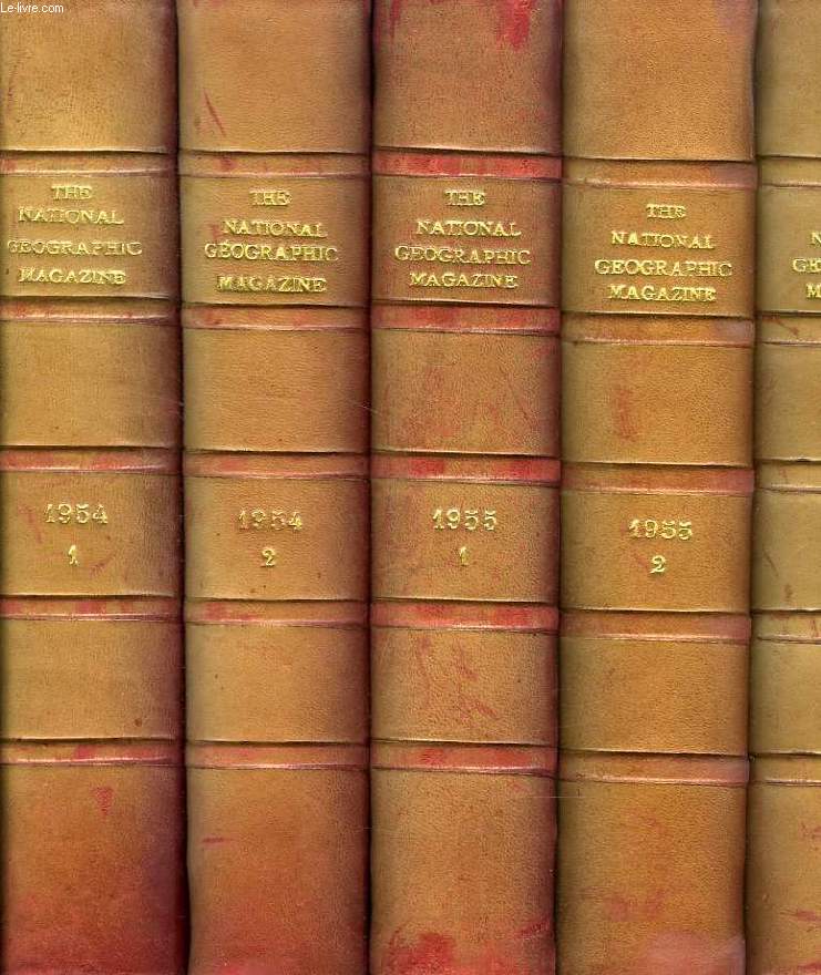 THE NATIONAL GEOGRAPHIC MAGAZINE, 1954-1974, 42 VOLUMES (COMPLET) + INDEX 1947-1963 + ATLAS OF HE WORLD