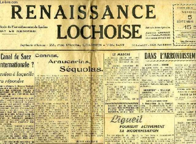 LA RENAISSANCE LOCHOISE, 10e ANNEE, N 476, 5 SEPT. 1956