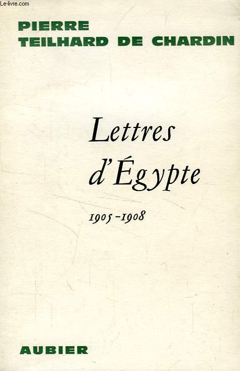 LETTRES D'EGYPTE, 1905-1908