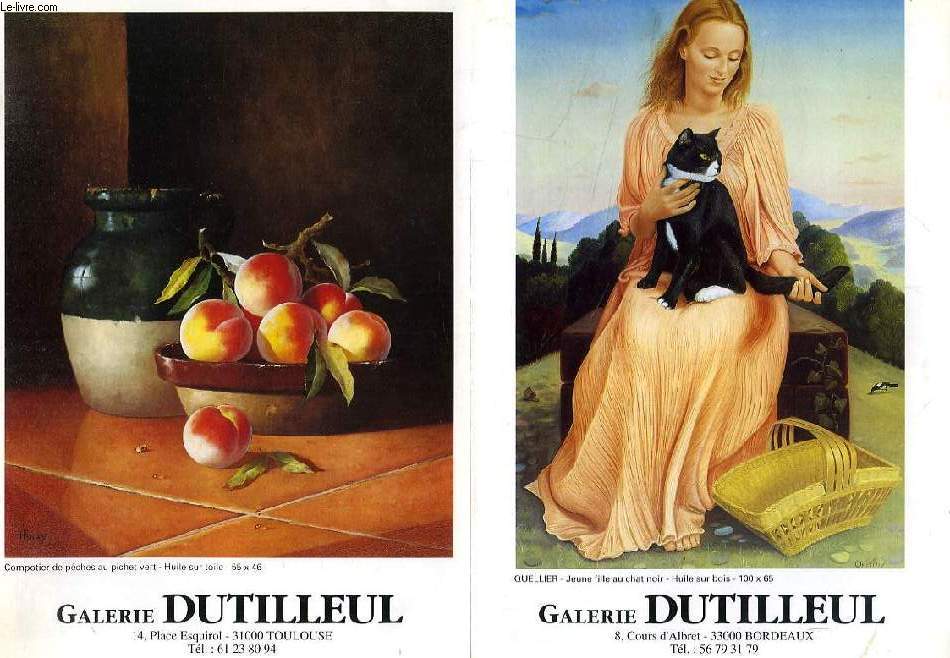 GALERIE DUTILLEUL, LOT DE 12 PLAQUETTES (CATALOGUES)