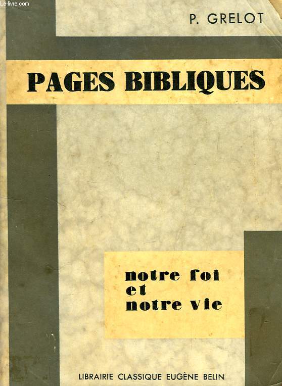 PAGES BIBLIQUES